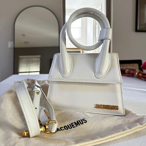 Jacquemus Le Chiquito Noeud Leather Top Handle Bag